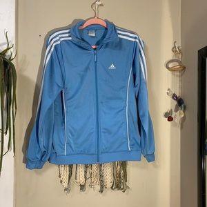 Retro Baby Blue Adidas Track Jacket
